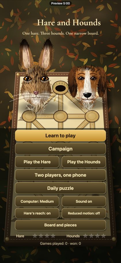 Hare and Hounds screenshot 1