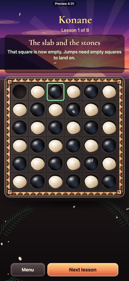 Konane screenshot 2