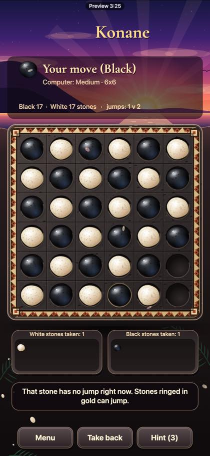 Konane screenshot 3