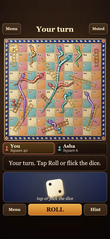Snakes & Ladders Cloth Board screenshot 3