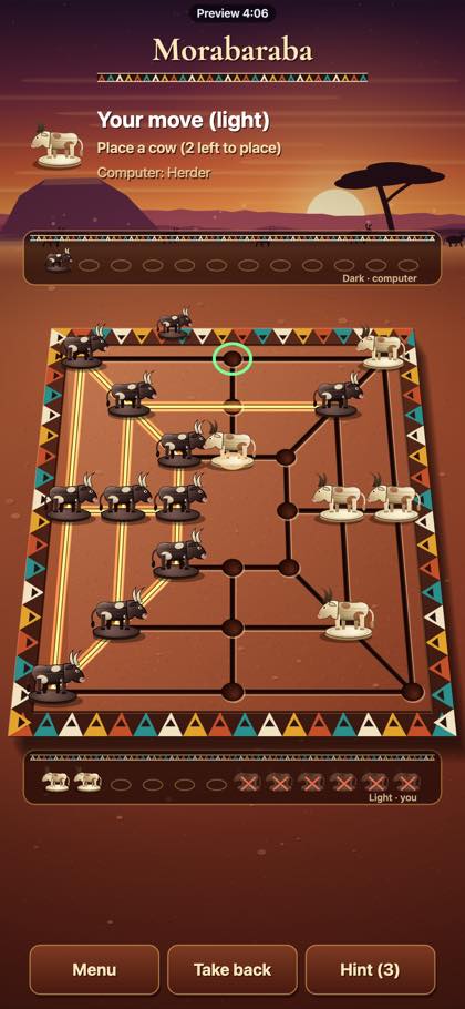 Morabaraba screenshot 2