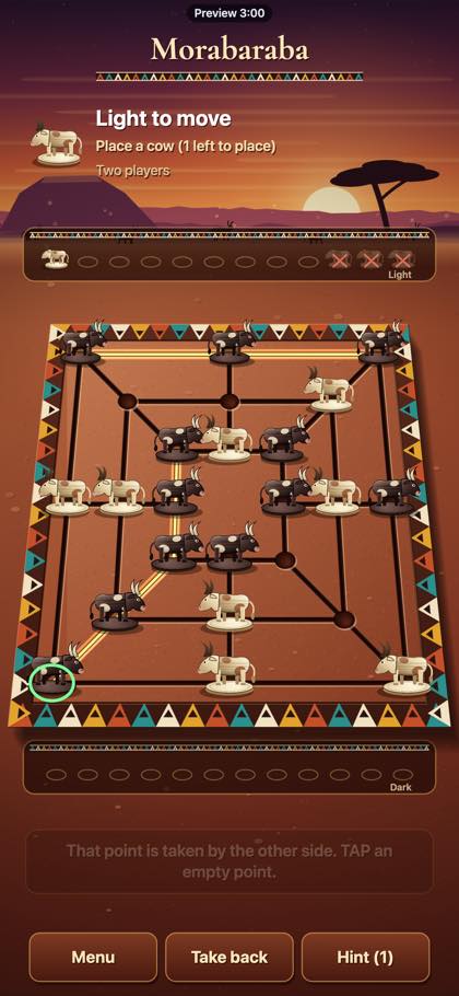 Morabaraba screenshot 3