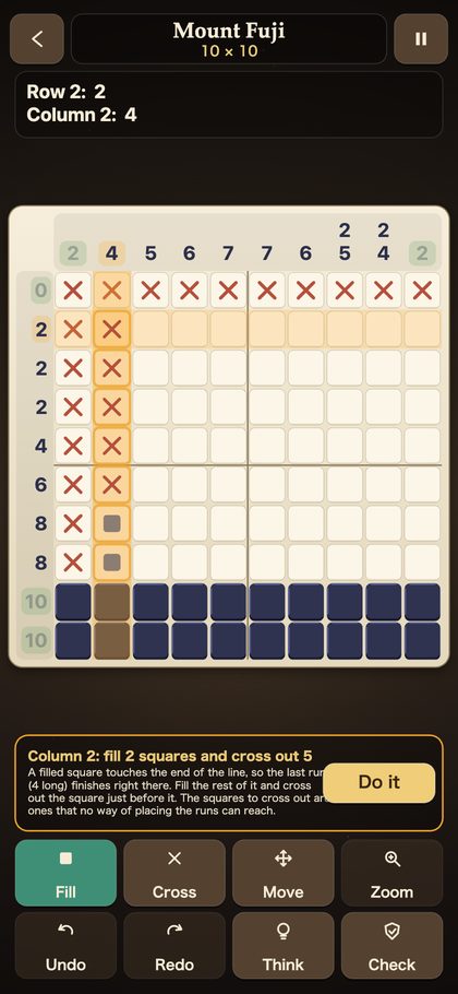 Nonogram screenshot 2