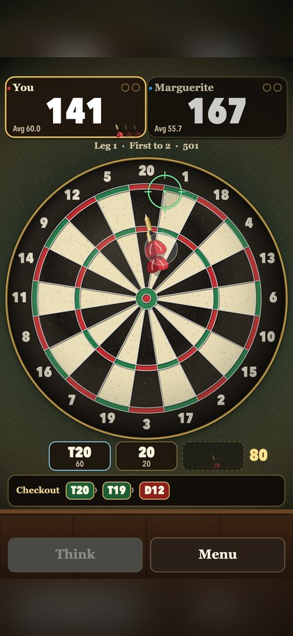 Oche Darts 501 screenshot 1