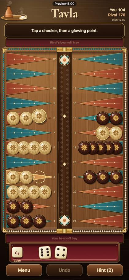 Tavla screenshot 2