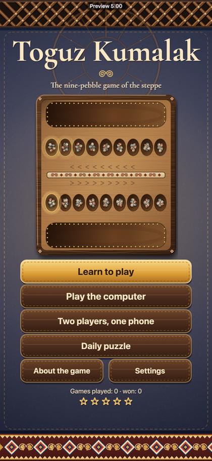 Toguz Kumalak screenshot 1