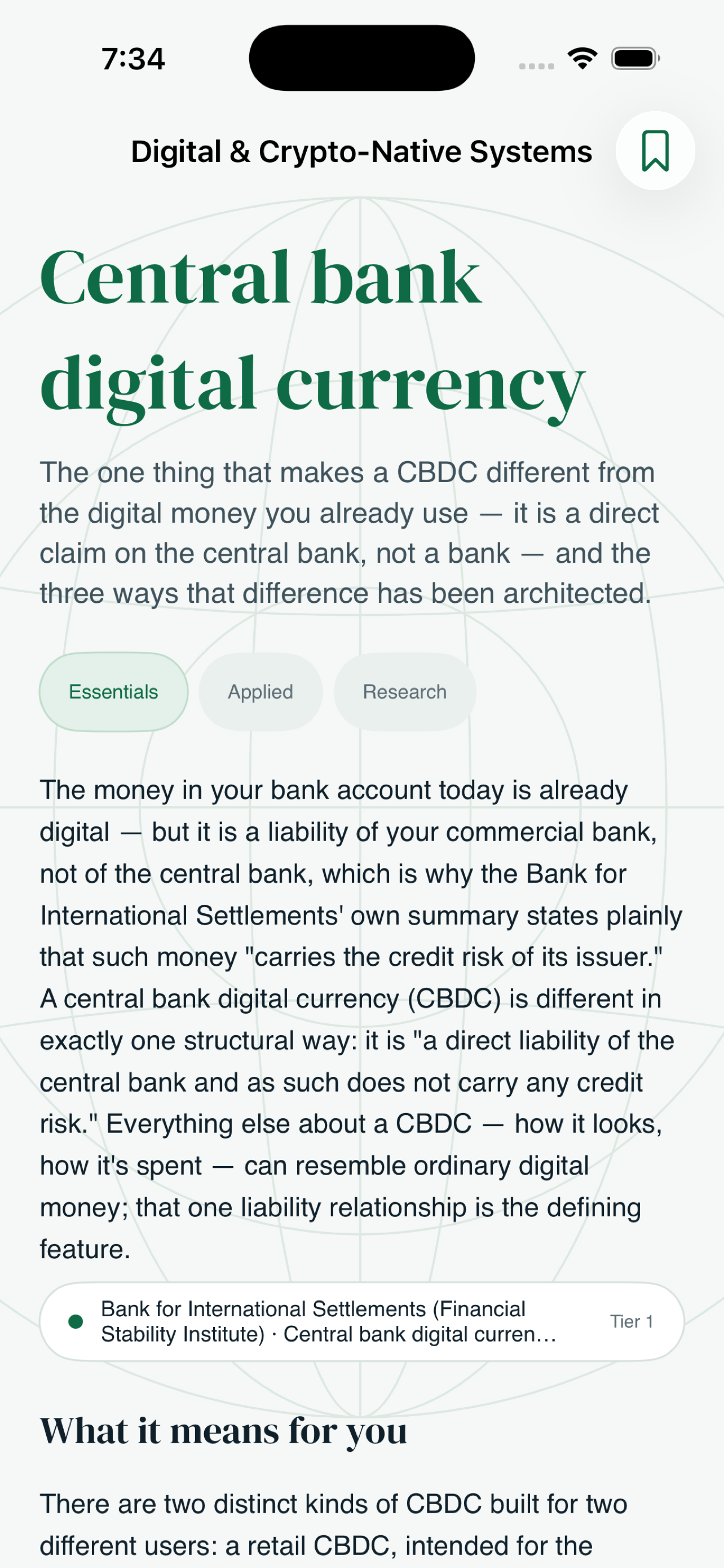A comparison page for central bank digital currencies across jurisdictions