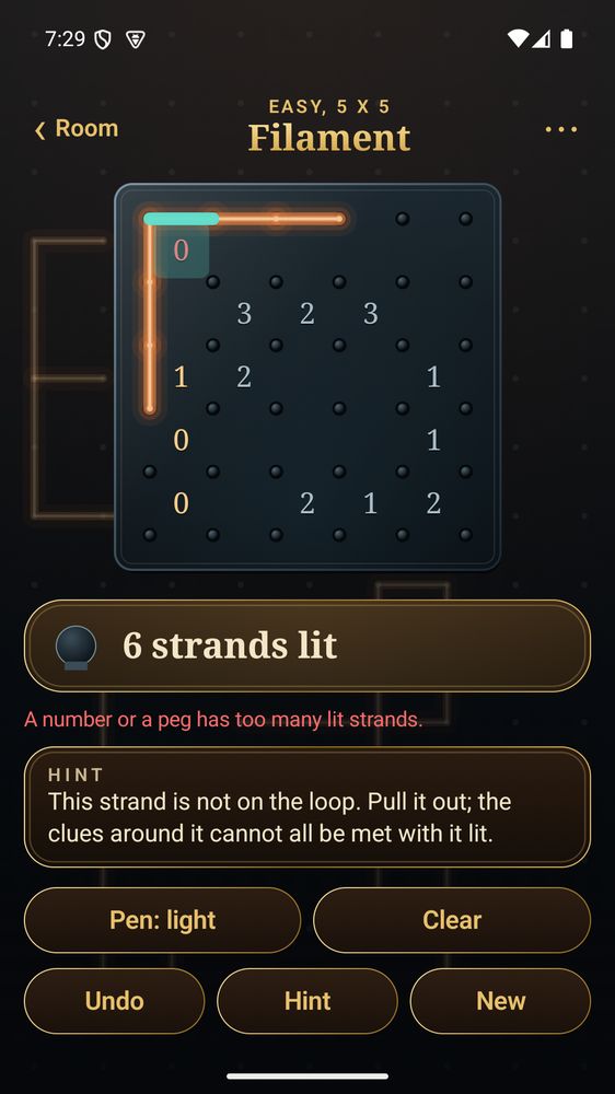 A Filament hint tracing the next deduction